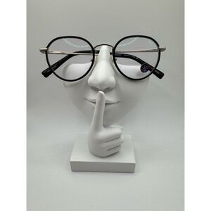 eyebobs Steevie eyeglass frames matte black silver new without case